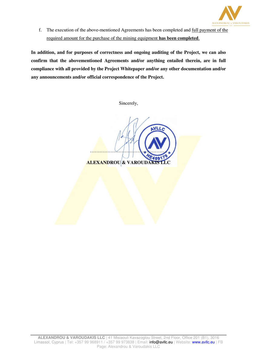 HydroWhalesClub's tweet photo. We've had our legal team provide an additional audit on the contracts and official confirmation that full payment for the initial set of miners has been sent!

We are delivering real utility and rewards to our holders.
 
#btcmining #eth #nfts #nftproject #NFTCommunity  #btc https://t.co/38Dw6UoccD