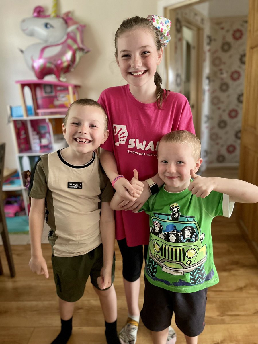 mrs_mango's tweet photo. Virtual disco fun with @SWAN_UK after school 💕 @PartyPeepsBris thank you Nellie, George and Arthur had lots of fun! #UndiagnosedChildrensDay https://t.co/svKOIQApK8
