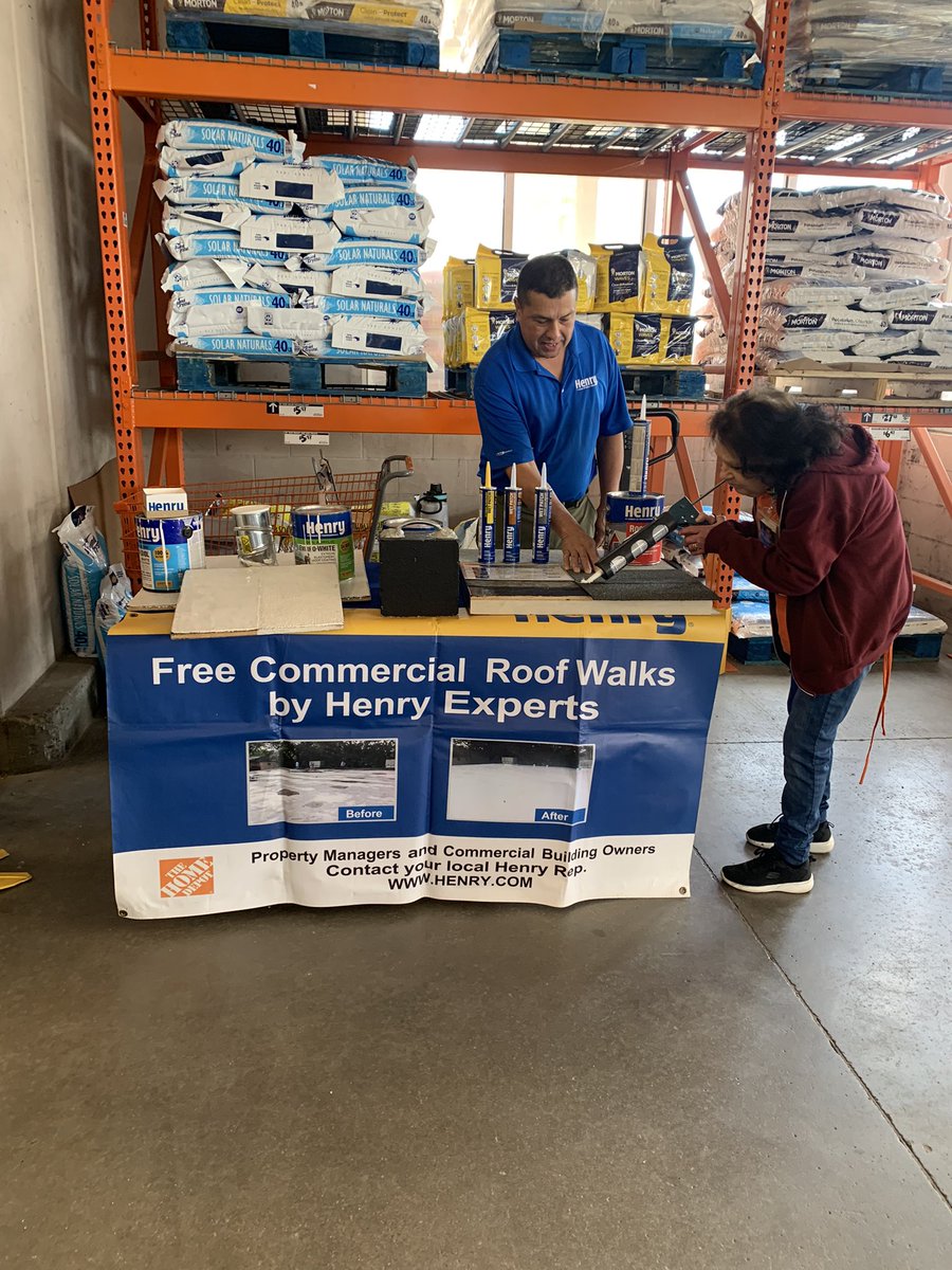 Closing out Pro Appreciation Month at #TheHomeDepot 8587, Auburn, Ca. Please stop by and get hands-on our wet patch or Henry Roof Saver and much more. <a href="/SteveWoodsHD/">Steve Woods</a> <a href="/SteveKnottPN/">Steve Knott</a> @HenryProSales <a href="/sperryhenryco/">Scott Perry</a>
