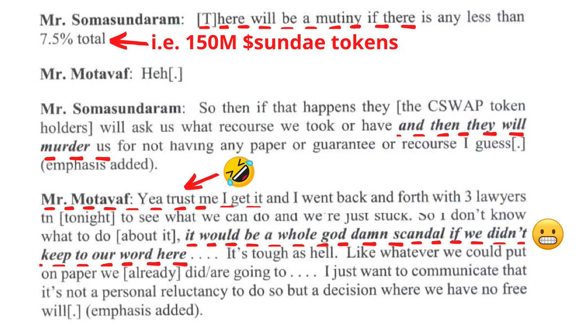 @CalvinsBrew Make sure you get everything down in writing from your new bosses. They have this thing about "keeping their word". 

But hey! Don't take my word for it... 

Ask Mateen yourself. Heh.

@sundaeswap @alexoncrypto <a href="/Cardano/">Cardano Community</a> @cardano_daily <a href="/Quantumplation/">Quantumplation | Pi Lanningham</a> <a href="/hoskytoken/">HOSKY</a>