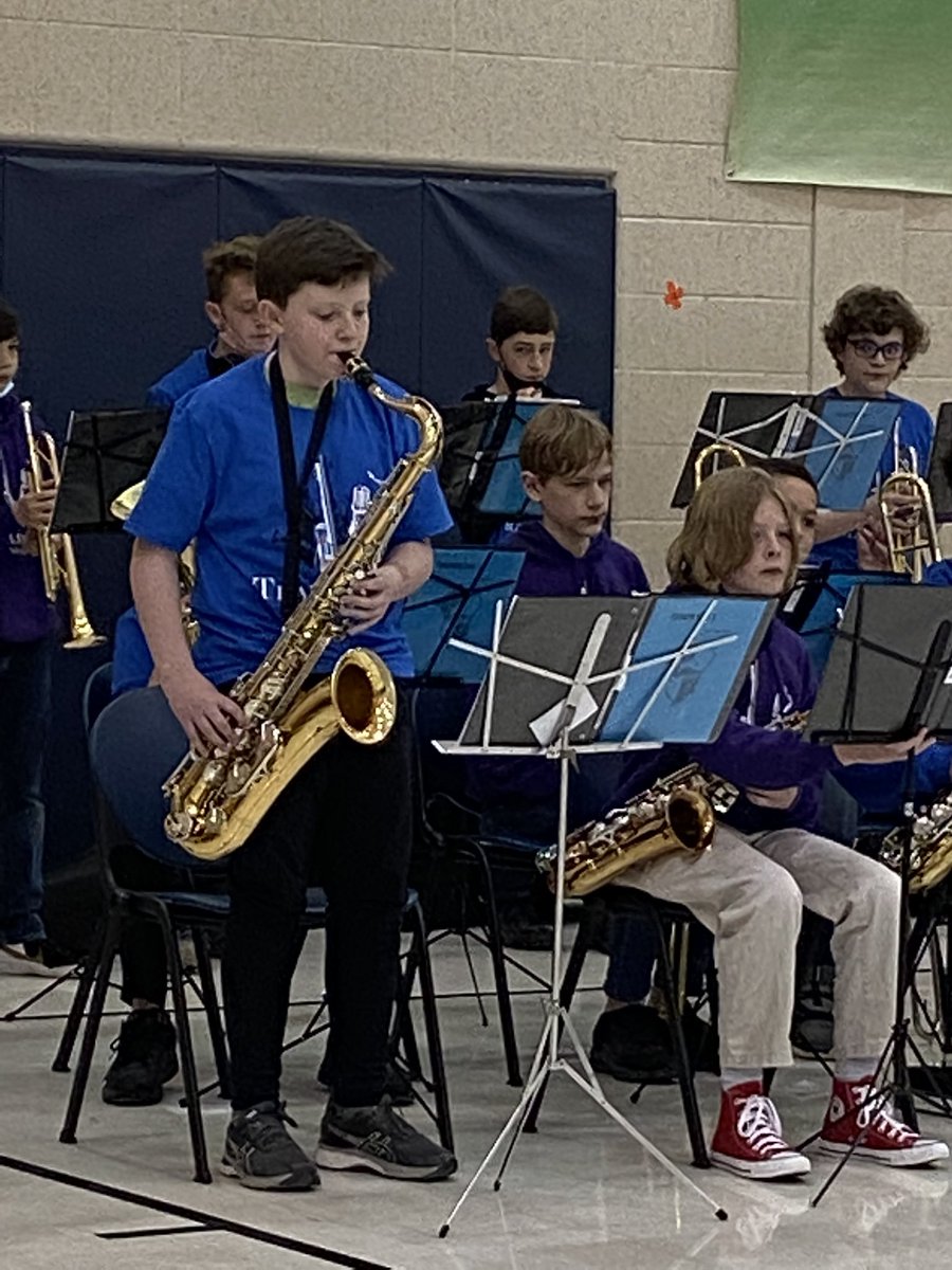 EmilyBWolff's tweet photo. I got to see former third graders play in a band for our first assembly in a year! So much fun! @TobaCohen @OPS_WilsonFocus https://t.co/V8vr1gIPhd