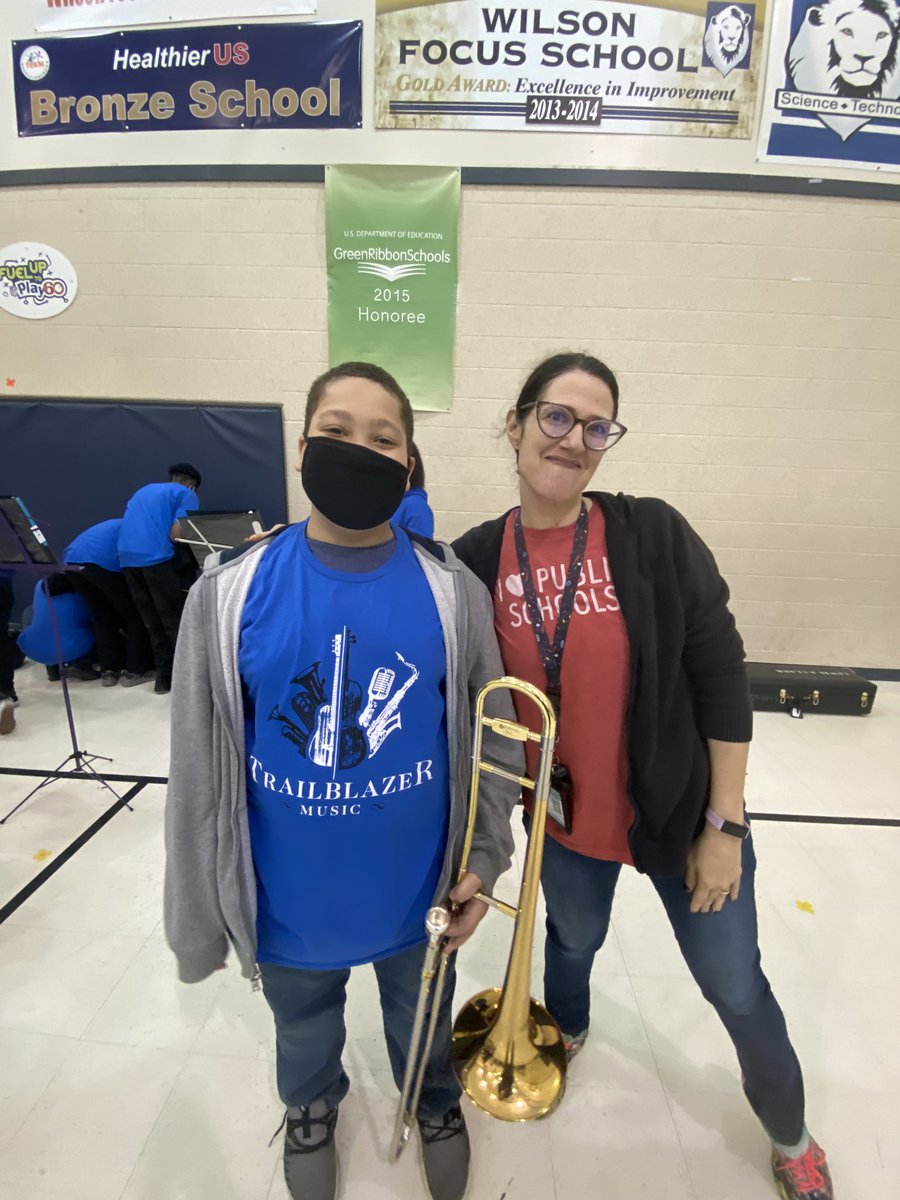 EmilyBWolff's tweet photo. I got to see former third graders play in a band for our first assembly in a year! So much fun! @TobaCohen @OPS_WilsonFocus https://t.co/V8vr1gIPhd
