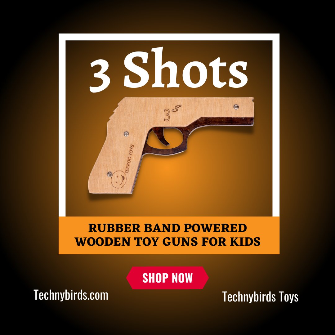 technybirds's tweet photo. Open the box and, Assemble like a pro in three steps, Now Lock and Load it with ample shots and You are ready to open a volley of bullets on your opponent. 
https://t.co/JlvfOFBGKq
#toygun #woodentoygun #technybirdstoys #technybirdstoygun #toys #toyguns #woodentoyguns https://t.co/bwRJ4BrZFR
