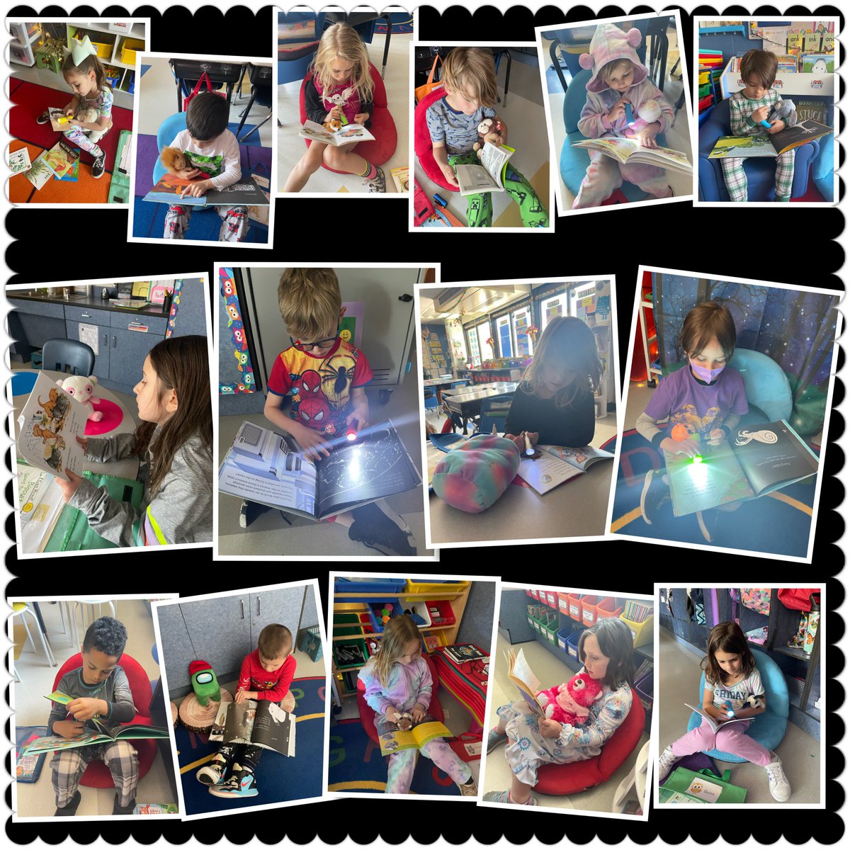 Pajama Day + Flashlight Friday + Bring Your Favorite“Stuffy” to School Day = a Fun, Fantastic Friday in First Grade! <a href="/WestSchoolLBNY/">West School</a>
