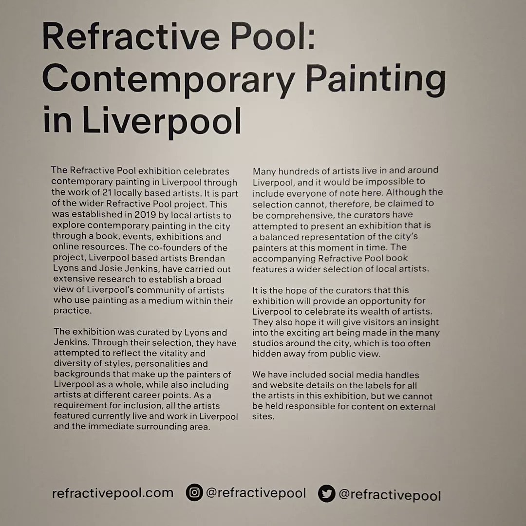 R_ChelfordWest's tweet photo. A few snaps 📸 from the current exhibitioni on at the Walker Art Gallery in Liverpool - 'Refractive Pool'
@RefractivePool
#art #painting #exhibition #Liverpool #artist #refractivepool #walkerartgallery #modernart #artexhibition #Liverpoolmuseums #newart https://t.co/B1Gja2ew0i