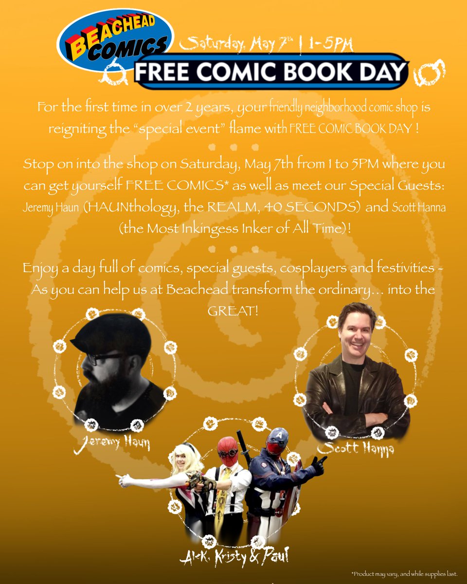 BeacheadComics's tweet photo. For the first time in over 2 years, your friendly neighborhood comic shop is unleashing a long desired level of GREATNESS as we host… Free Comic Book Day!
https://t.co/m3d0JtacfO
#FreeComicBookDay #FCBD #Comics #Signing #Event #Fun #Family #LehighValley #Beachead https://t.co/KYS3bujswj