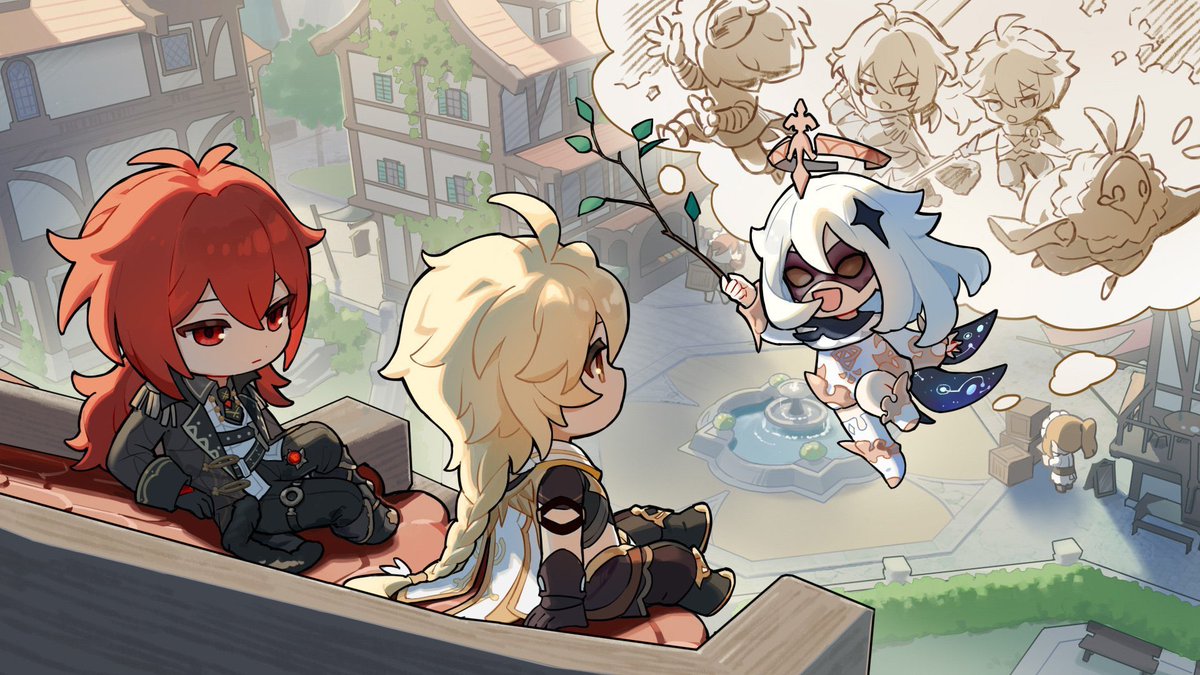 dailyragnvindrs's tweet photo. new diluc chibi art from the cn exclusive web event! https://t.co/JwVz45VPSg