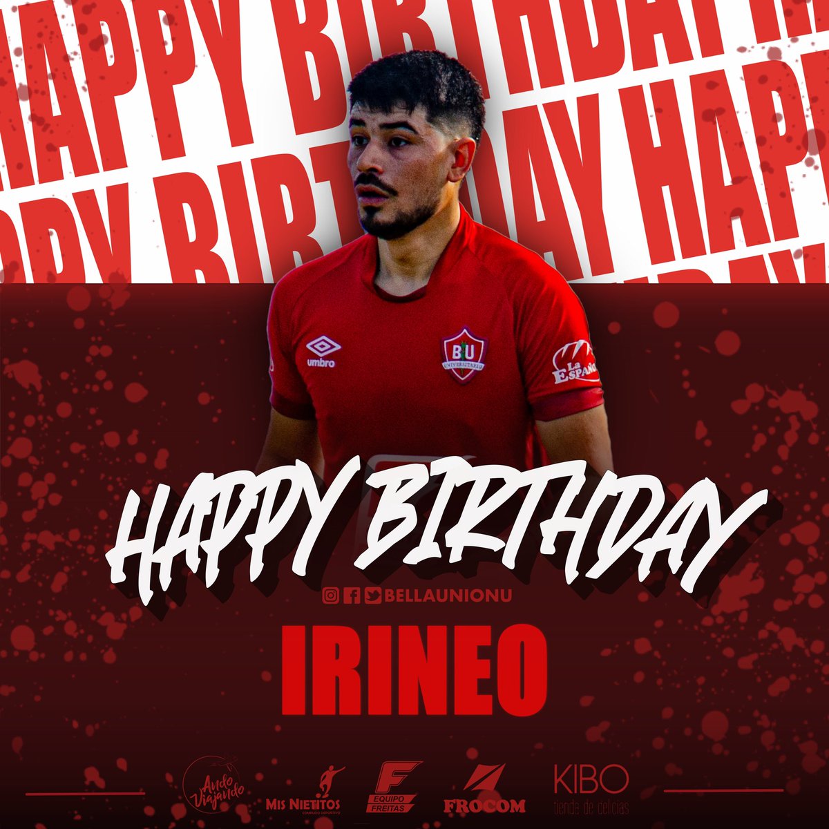 🎈¡Happy birthday Irineo Olivera!
.
.
.
#aniversariorojo #todosjuntosBU