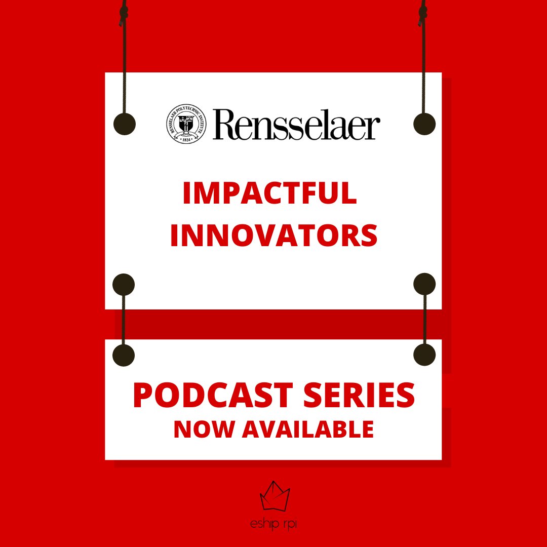 NEW Entrepreneurs and Innovators podcast series featuring <a href="/RPIAlumni/">RPI Alumni</a>. Made possible by <a href="/NSF/">U.S. National Science Foundation</a> and the Severino Center <a href="/rpi/">Rensselaer Polytechnic Institute</a> 
bit.ly/3snMR8b <a href="/ecovative/">Ecovative</a> <a href="/alertinnovation/">Alert Innovation</a> <a href="/MICROrganic/">MICROrganic Technologies</a> <a href="/Veracode/">Veracode</a> <a href="/bunchverse/">Bunch</a> <a href="/VaraSafety/">Vara Safety</a>