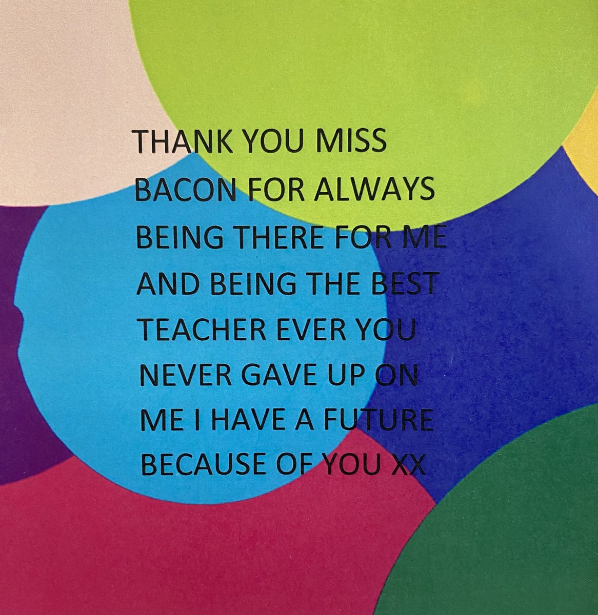 MissEBacon's tweet photo. When it’s been a tough week but you get praised for fabulous teaching by a visitor and receive these from the children🥰 #makingadifference #proud https://t.co/E8BJo4PbGD