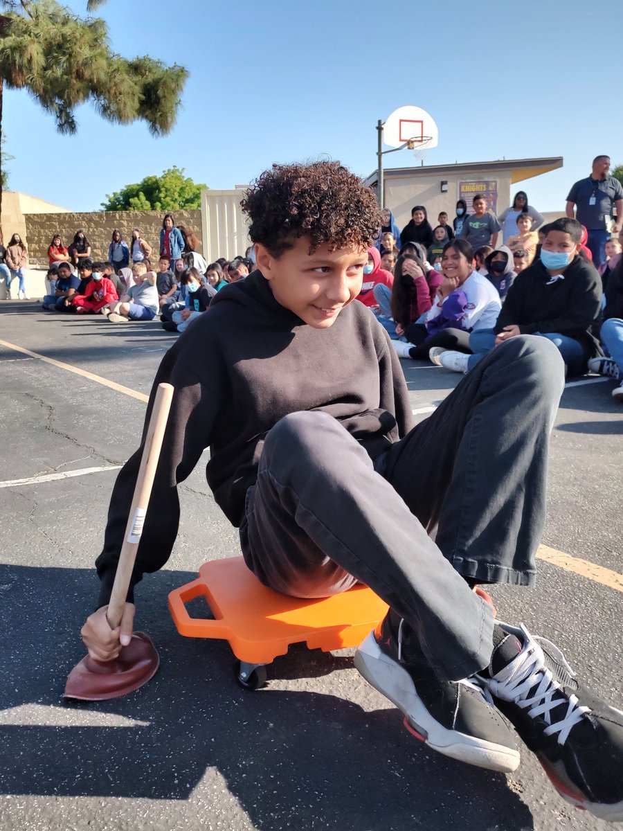 CastleSTEAM's tweet photo. Student council hosted our annual CAASPP Motivational Rally! A Castle rally would not be complete without a little fun! We are excited to show our knowledge on the state test. #pbis #positiveschoolculture #getoutside #cheerthemon #buildculture #wearepbv @PBVUSD @CenterOnPBIS https://t.co/HDuMyVnDZw