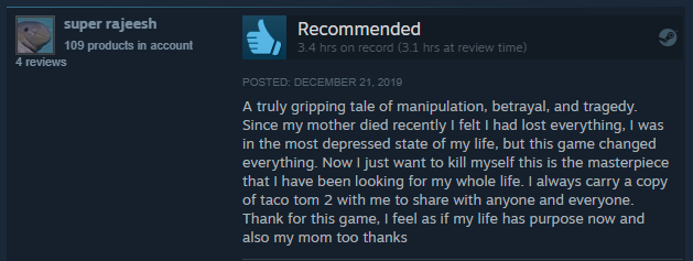 GameGrumps's tweet photo. We're starting a new game today. There are only ten reviews, here are two of them. We hope it's a good time! https://t.co/erN27qitq8