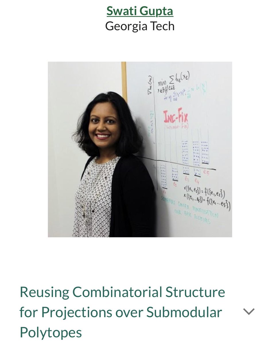 akazachk's tweet image. The last #DiscreteOptTalks of the semester are happening now! Join to hear the latest from @swati1729 and Emma Frejinger. #orms