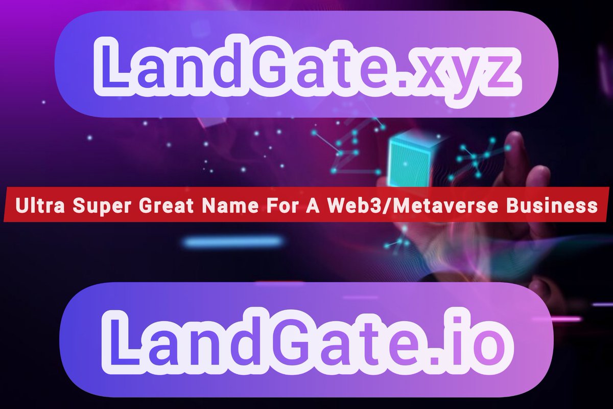 ileyNames's tweet photo. 🌐 https://t.co/wQLpTYwCD3
🌐 https://t.co/rRRh6oWTo2
⭐ Ultra super great name for a #Web3 #RealEstate #properties Platform
✍🏽Make offer @Undeveloped
#Crypto #cryptocurrency #DeFi #Metaverse #blockchain #property #tech #assets #DAO #NFTs #ETH #BTC #VentureCapital #Landgate https://t.co/9AxLSPFqm6