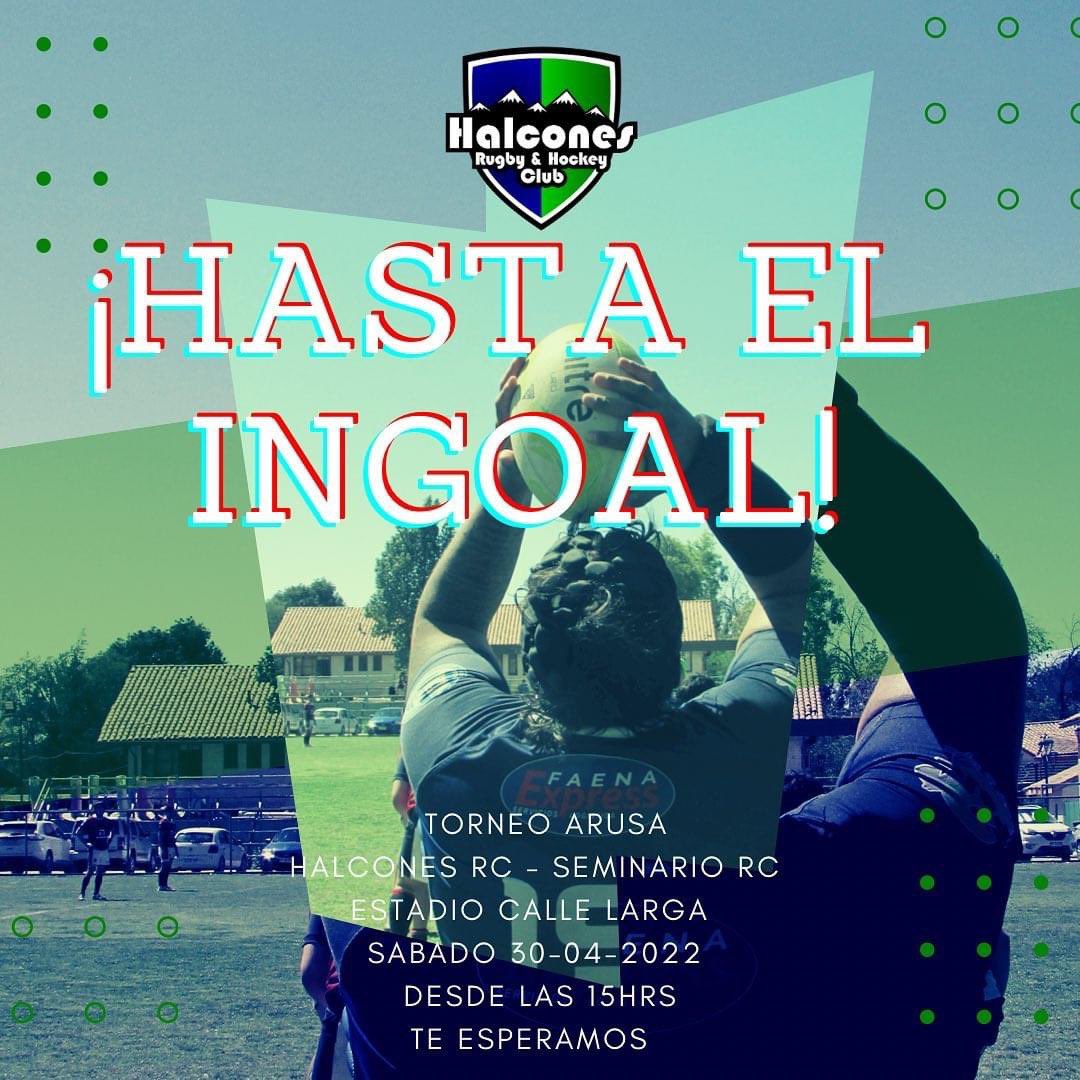 Este sábado #halconesrc  🦅vuelve al nido, enfrentamos a nuestros amigos de <a href="/SeminarioRugby/">Seminario Rugby Club</a>, válido por el campeonato de 1A <a href="/arusa_rugby/">ARUSA</a> 
.
.
🏟Estadio calle Larga
🕣 15:00
.
.
#vamoshalconesrc
#loimportantelaamistad
#delocalempujamostodo