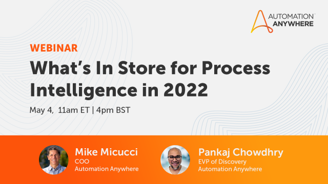 Franc_March's tweet photo. Join us for a fireside chat between @AutomationAnywh COO Mike Micucci &amp; Pankaj Chowdhry, EVP of Discovery as they explore why #ProcessIntelligence should be top of mind for driving #DigitalTransformation in any organization. https://t.co/9h3dkEAIcd https://t.co/gwFXYa5i5p