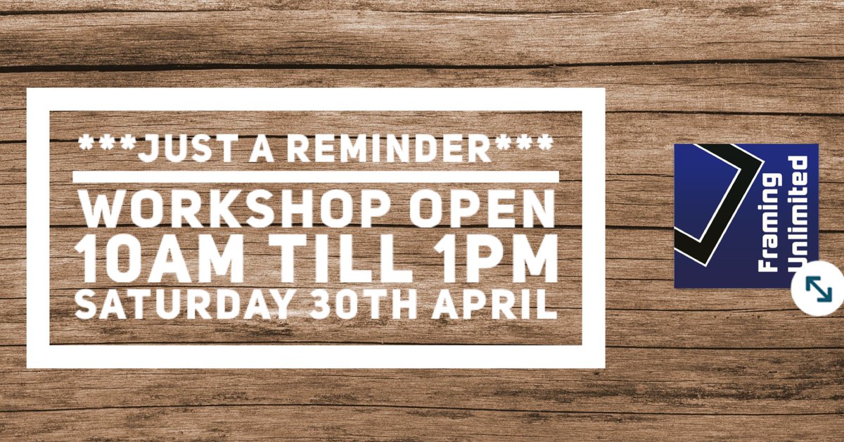 neframing's tweet photo. I don’t usually open on a bank holiday weekend, but decided to open this Saturday for collections and drop off’s.
Workshop will then be closed until 10am on Saturday the 7th of May.
Have a great Bank Holiday!!! https://t.co/DEx4TpuJyL