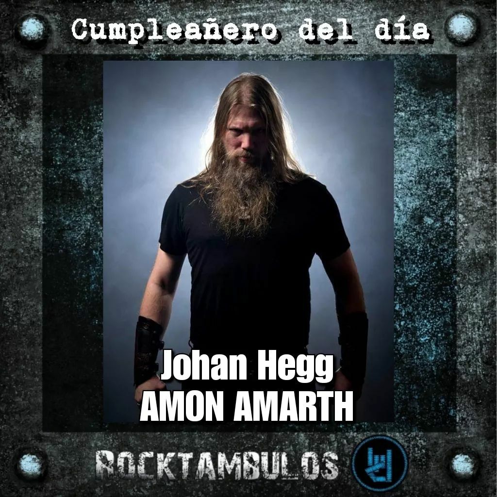 El gran Johan Hegg, líder de Amon Amarth, está de cumpleaños hoy Happy birthday Johan 