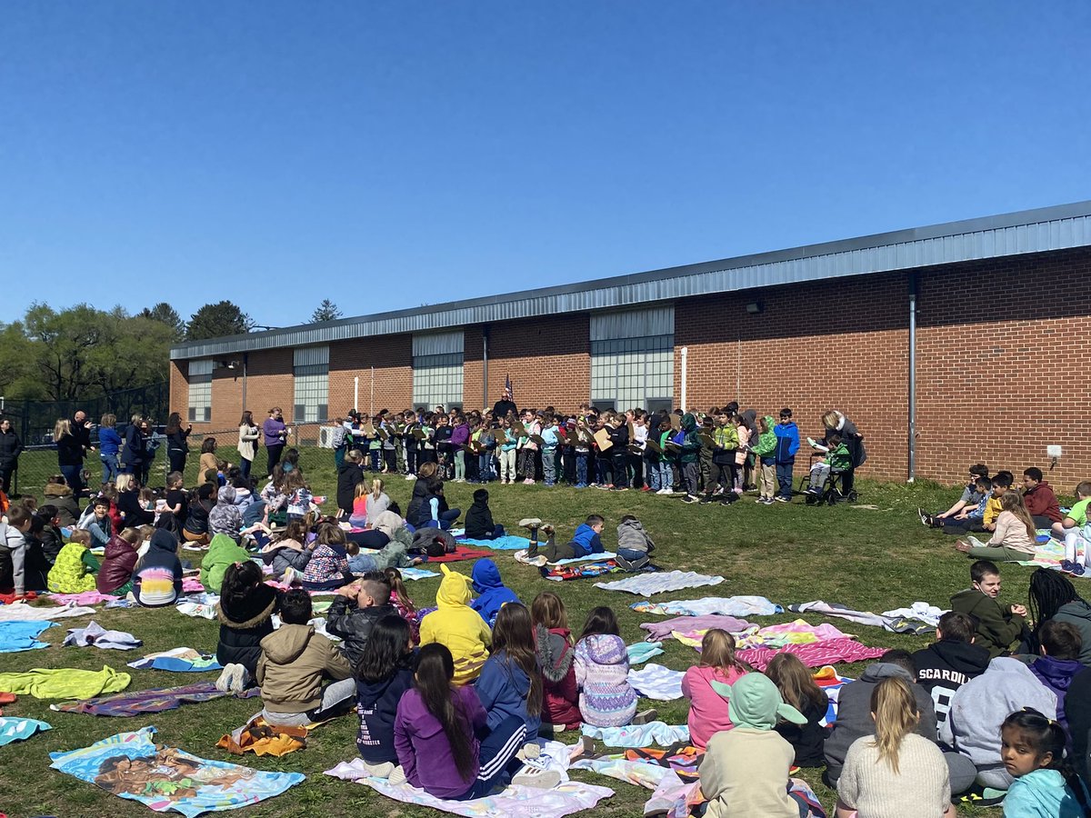 Our amazing Second and Fifth graders performing in our Arbor Day Celebration! #WeLoveTrees @LMESColts