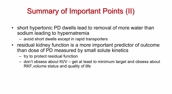 Nephro_Sparks's tweet photo. PD pearls from @JoanneBargman #KIDNEYcon #PDWorkshop
Protect residual function
Don't obsess over Kt/V Urea
Worry about volume status
Obsess over quality of life https://t.co/2yN9ozRYYZ