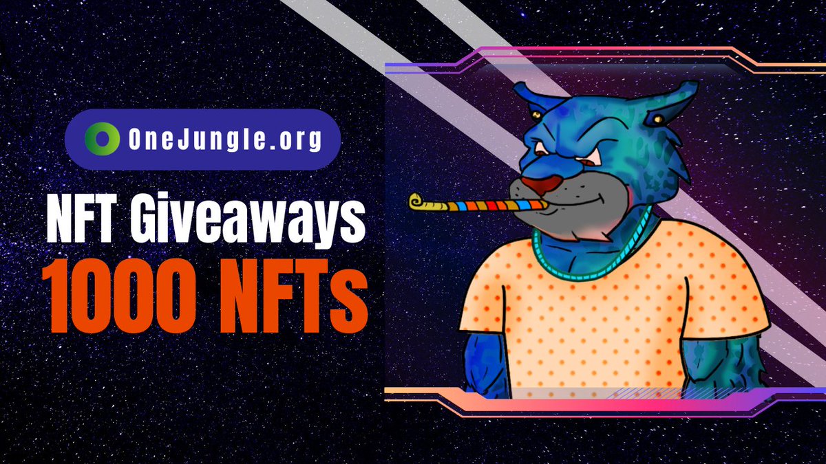 Massive NFT Giveaways 🚀
We have 845 free NFT left...

How to win ⤵️
1⃣ Follow <a href="/OnejungleOrg/">OneJungle.org</a> 
2⃣ Like + RT + tag 3 friends
3⃣ Join Discord and 🫴 claim your prize : discord.gg/7fXzPWPNmU 

| #nft | #NFTGiveaways | #FreeNFT | #Polygon | #cryptocurrency #token #OpenSeaNFT #NFTs