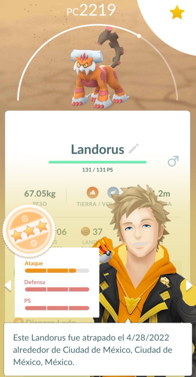 Sakura63767407's tweet photo. Ayer me invitaron a una incursión landorus michi 🥺😅😸 es lo que nos tocó gracias por invitar fue divertido jaj 🥺🥺😅
#pokemongo #pokemon
#incursion #LandorusRaid https://t.co/W5F99y5MZf