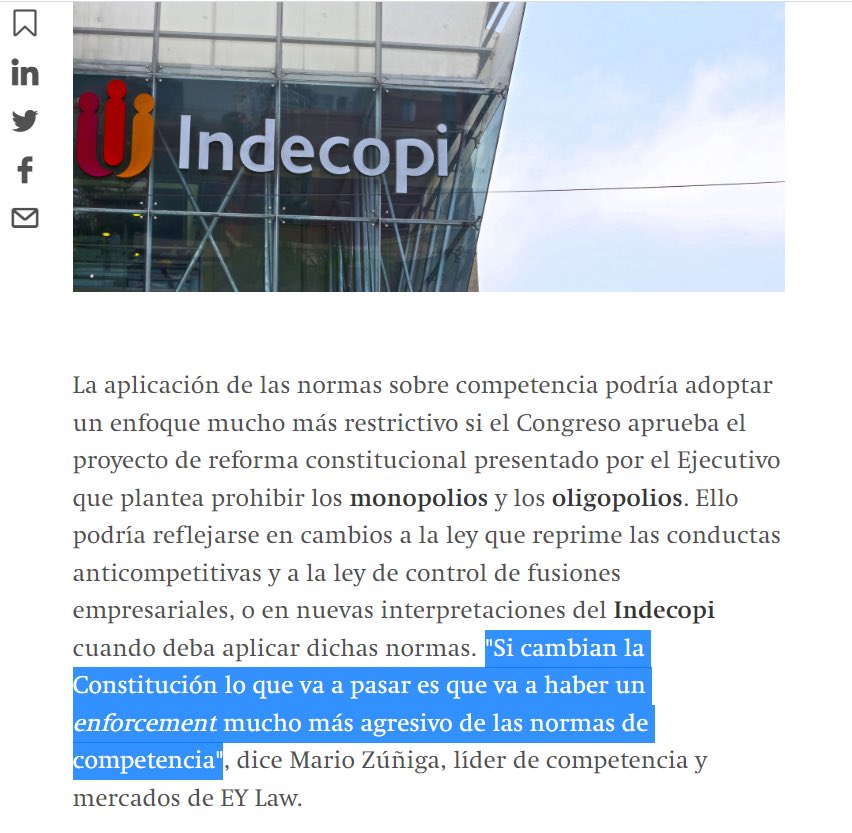 MZunigaP's tweet photo. Se está hablando mucho de los #monopolios en estos días. Los cambios propuestos por el gobierno en ese sentido podrían ser inocuos, en el mejor caso… y muy peligrosos. 

Link: https://t.co/skDonpOBJs

#LibreCompetencia https://t.co/ngHxklVS0D