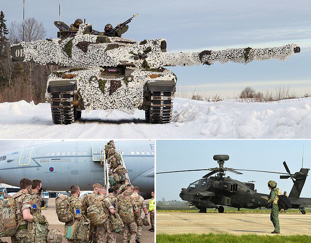 #Britain sends tanks, attack helicopters, artillery & 8k soldiers covering Finland & North Macedonia in one of largest war games since #ColdWar 
#NATO & #JointExpeditionaryForce alliance nations will also be deploying in a show of strength to #Russian rag tag conscript army 👍🇺🇦