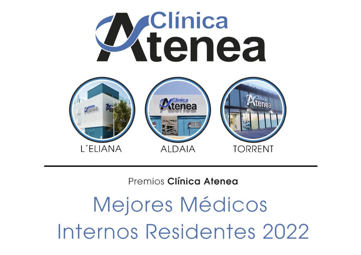 Los MIR de la Provincia de Valencia que acaban en 2022 pueden optar al Premio <a href="/CLINICAATENEA/">CLINICA ATENEA</a> Mejor Médico Interno Residente 2022

💰 4 premios ( 2 de 2.000€ y 2 de 1.000€)
🗓️ Plazo: 31-mayo-2022 a las 24 horas
ℹ️ Más información bit.ly/3kquCuo

Anímate y participa!!!