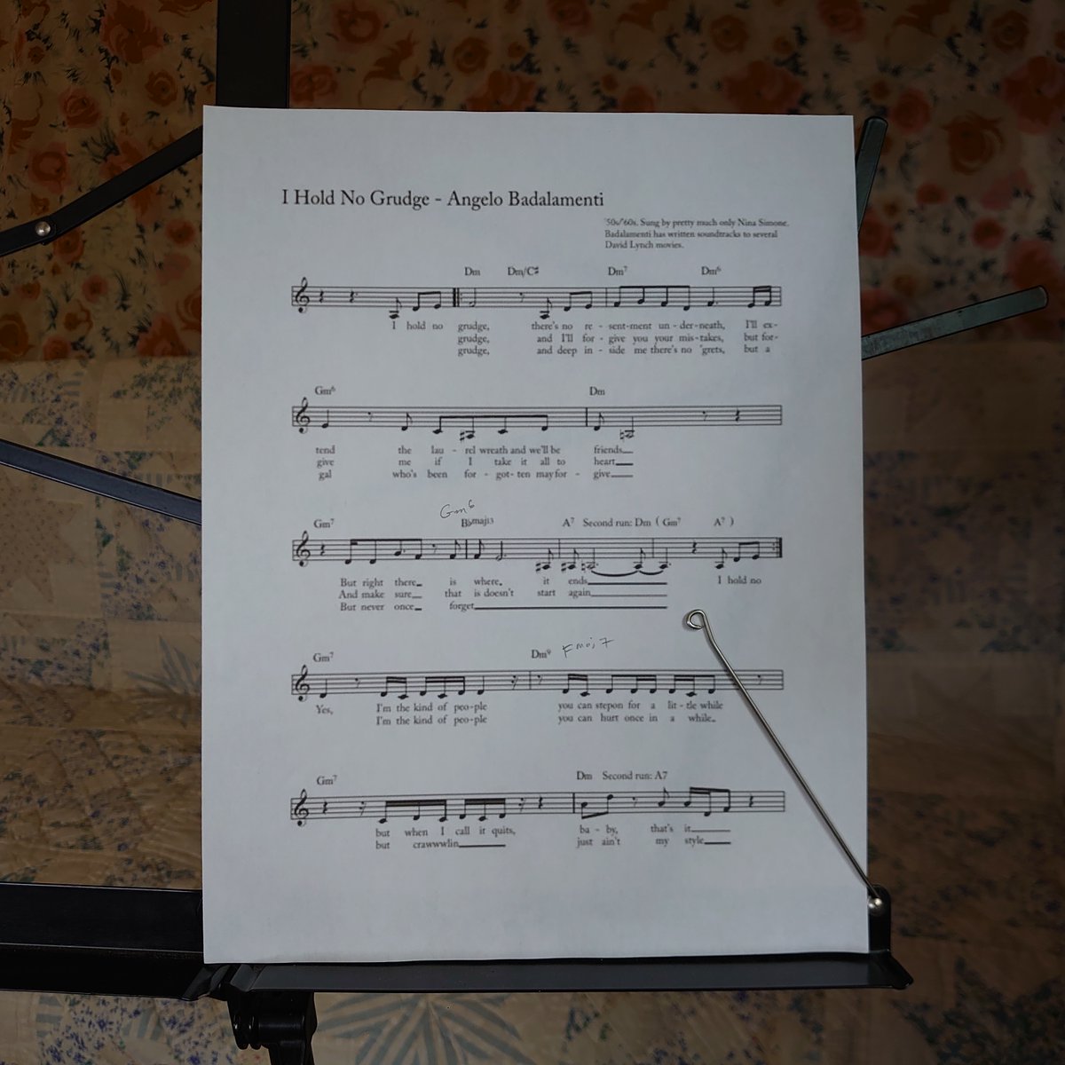 First thing. Pre-David Lynch! Yes, the one-and-only Angelo Badalamenti wrote "I Hold No Grudge", popularized by Nina Simone.
Every morning I play this first thing while my coffee is cooking.patreon.com/posts/first-th…