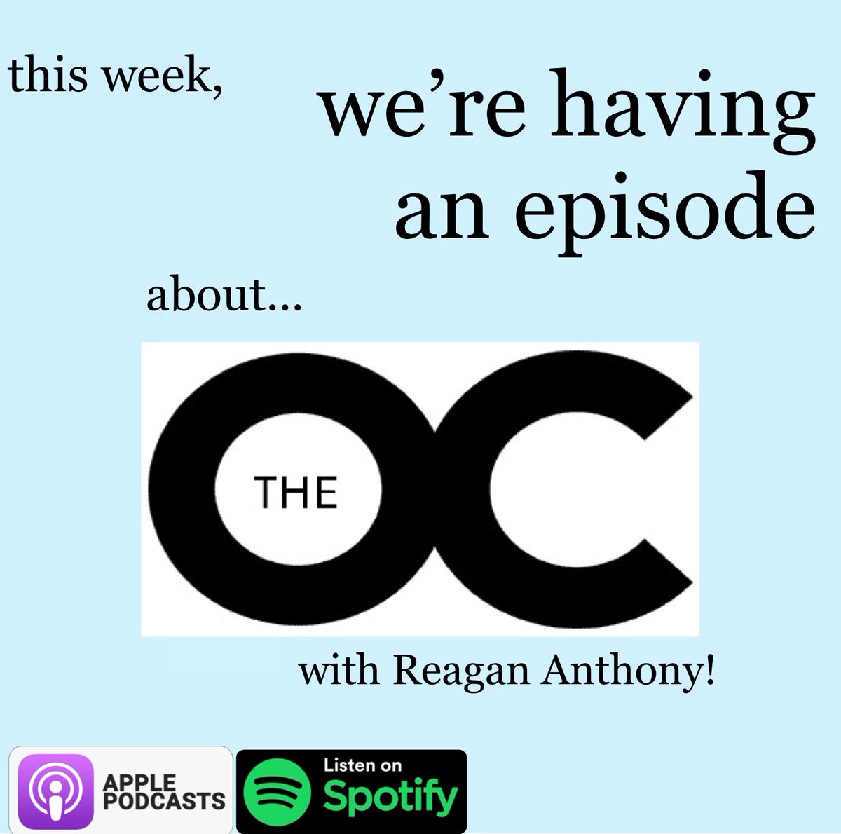 .@thatssooreagan1 + #theOC + a lot of tangents = such a fun episode. check it out here:
linktr.ee/werehavinganep…