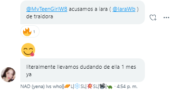 MyTeenGirlWB's tweet photo. ¼Who! ft Stefi &amp; Eve 🐢 no dudaron en ponerse las pilas y acusaron a Iara de ser la "privilegiada de su clase
¿Creen que están en lo correcto? https://t.co/HYcxzjSpwD