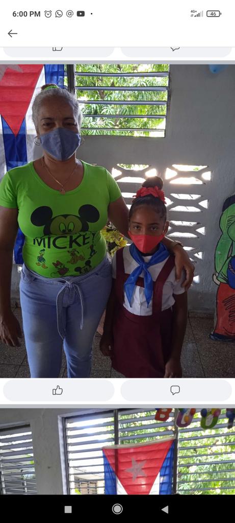 MGBSeminternado's tweet photo. El SI Máximo Gómez Báez celebrando junto a su máxima representante ,la incorporación de los estudiantes de 1er grado a la organización de pioneros Moncadistas. @FundichelyRosa , @elsa_ena @ https://t.co/0j0EJlalvo