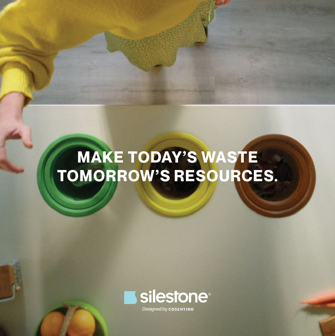 CosentinoUSA's tweet photo. Beauty is about change. And change is about giving things a second life. ​
​
Made with a minimum of 20% recycled materials in its composition, HybriQ+ Technology is Changing the World from the Kitchen.​
​
Swipe to discover sustainable beauty. ​
​
#ChangeFromTheKitchen #Silestone https://t.co/92hzwhRI0D