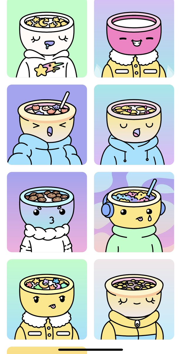 My <a href="/cerealclubnft/">Cereal Club</a> collection.
Show me urs 👇