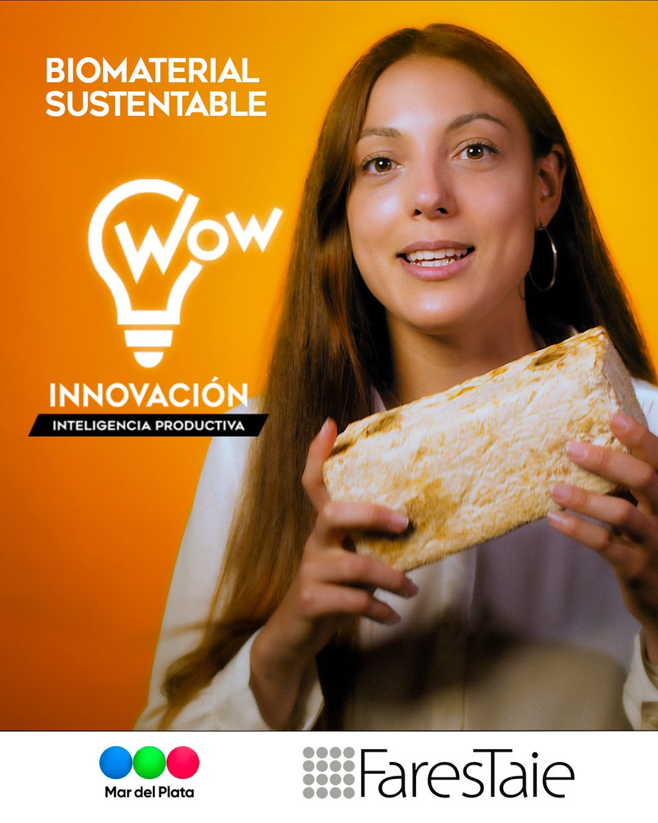 Biomaterial Sustentable ♻️ 

👉🏻Juliana Lareu nos contó sobre su desarrollo innovador, como se combina la naturaleza y la tecnología

👀Mira el mico completo en nuestro canal de YouTube: youtu.be/E8YnyEFDG-s

#wowinnivacion 
@telefemdp