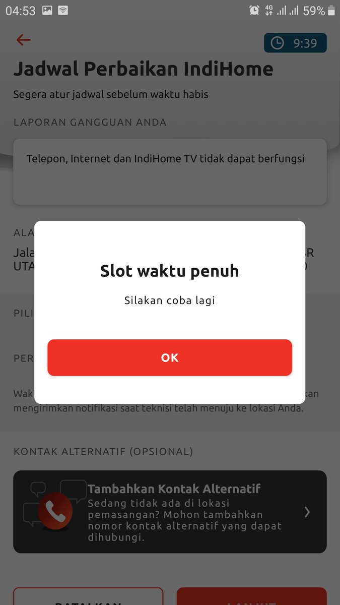 madbaguzt's tweet photo. @IndiHomeCare 
Nomor Internet : 121101217044

Detail keluhan/permintaan : setelah di hub beberapa hari lalu oleh marketing indihome tentang penawaran paket baru, saya tidak bersedia tiba tiba tidak bisa internet, sudah dari sore kemarin los merah, tidak bisa reset modem dari apl https://t.co/WPqHvTrOMa