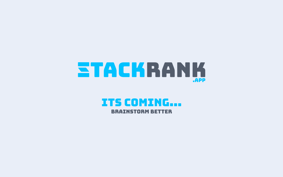 stackrankapp's tweet photo. We are currently in BETA but full release is coming very soon.  Get ready for inclusive, effective, online ideation and collaboration!  Find out more at https://t.co/8NkLkbpyRs https://t.co/r9eHznERMU