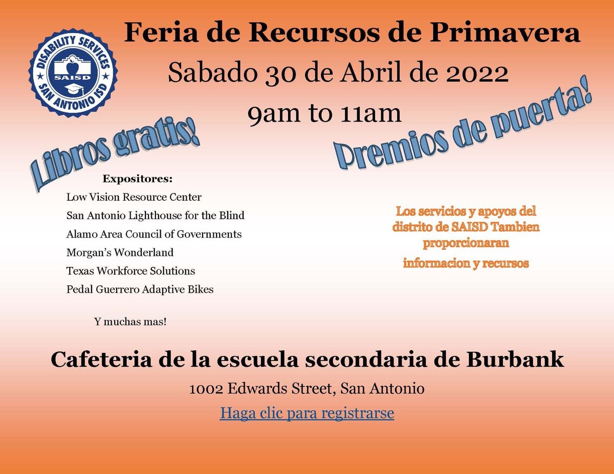 It's tomorrow!  ¡Es mañana! 
<a href="/SAISD/">San Antonio ISD</a> @PattiSalzmann