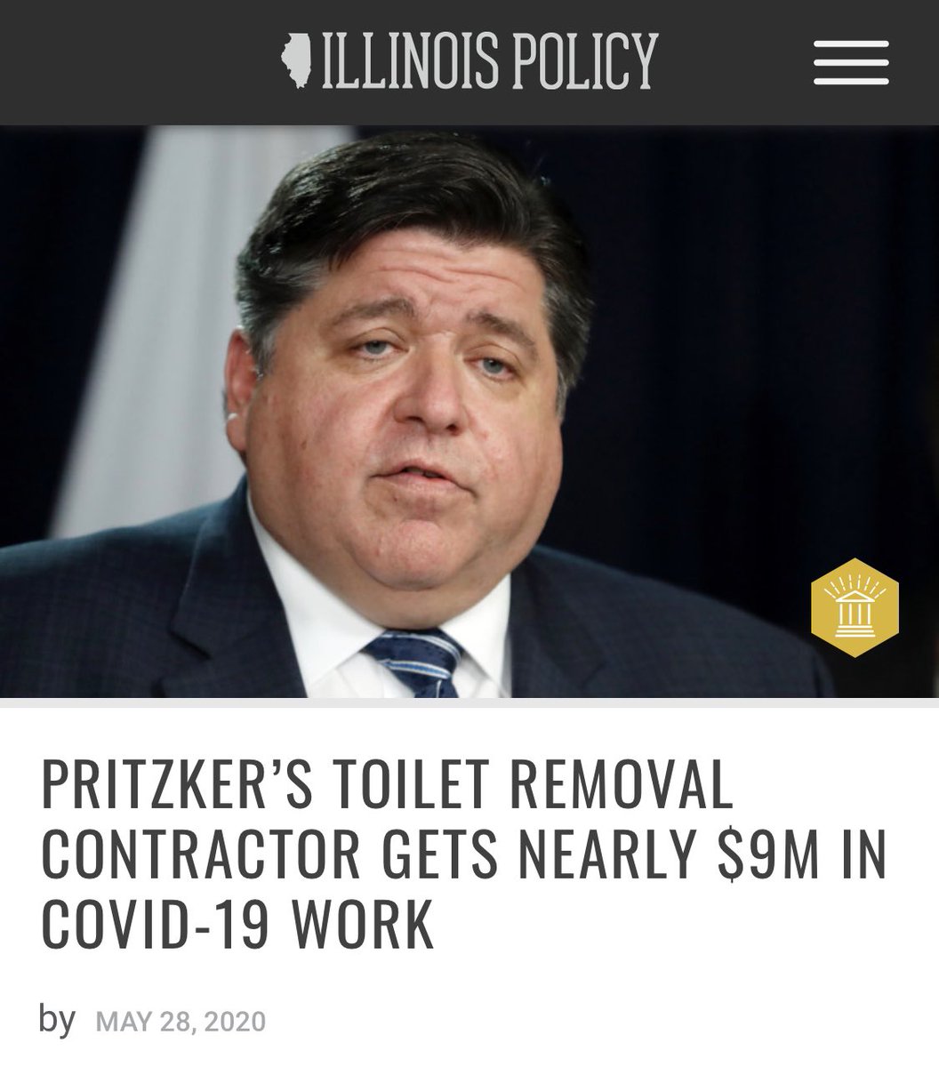 Illinois Gov. J.B. Pritzker and ToiletGate. (2018-2020)