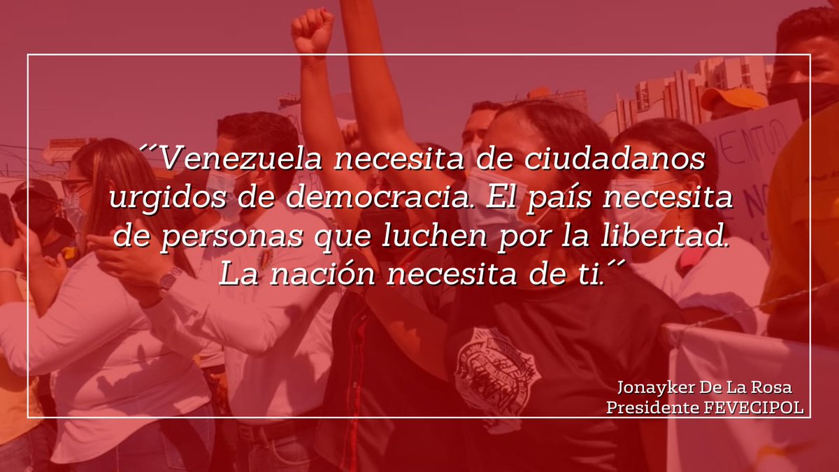 FEVECIPOL's tweet image. #VenezuelaNecesita | DEMOCRACIA.