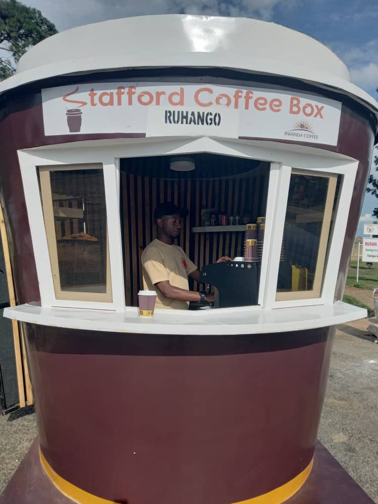 A very good evening #RWOT, we are thrilled to announce that we have opened our new coffee box installed in Ruhango town at Engen gas station, in line with promoting Coffee domestic consumption.

Looking forward to serving you 😊