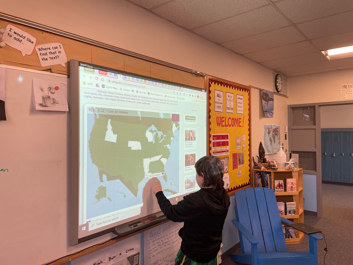 NFMiddleRed's tweet image. Ss in social studies wrap up the day with a little competition!  Congrats to Zach, Bronson, Kayla and Catherine our period winners!