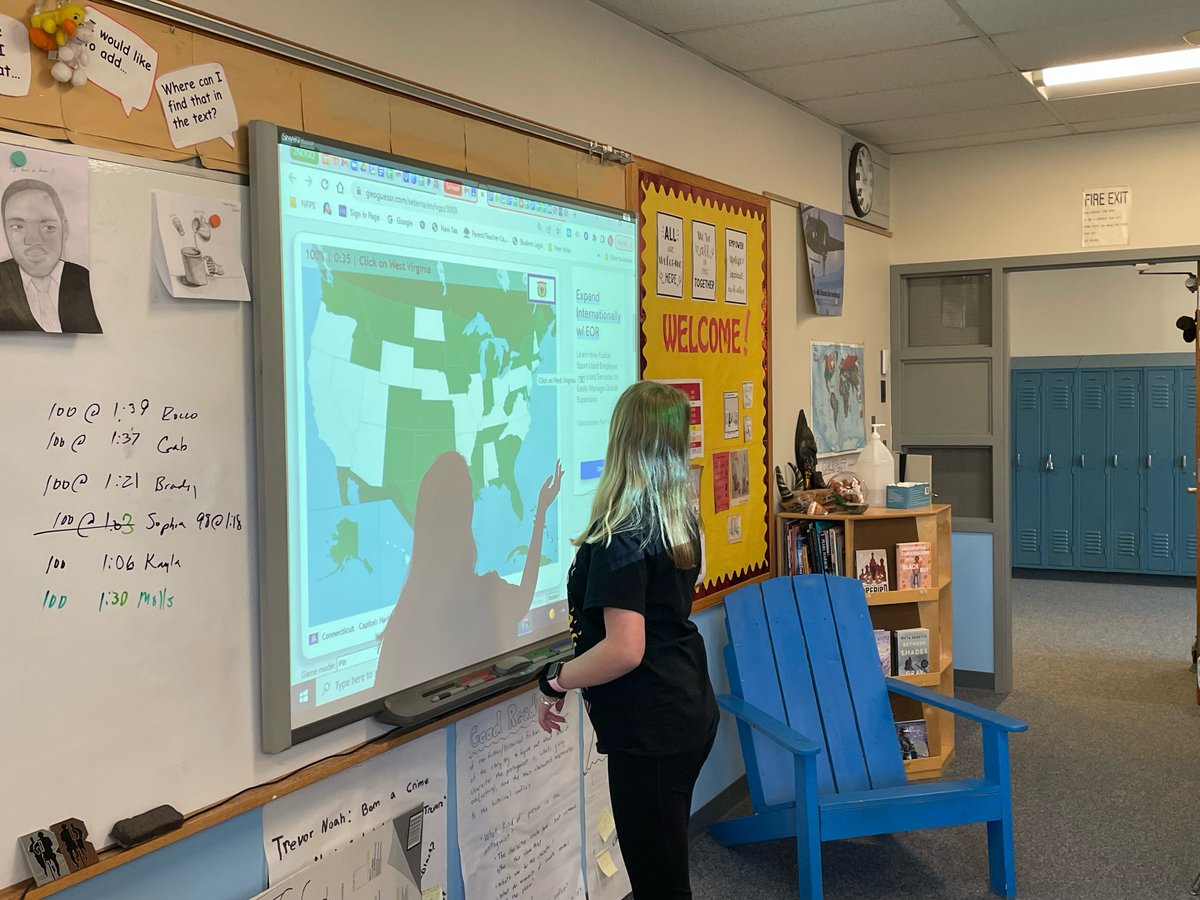 NFMiddleRed's tweet image. Ss in social studies wrap up the day with a little competition!  Congrats to Zach, Bronson, Kayla and Catherine our period winners!