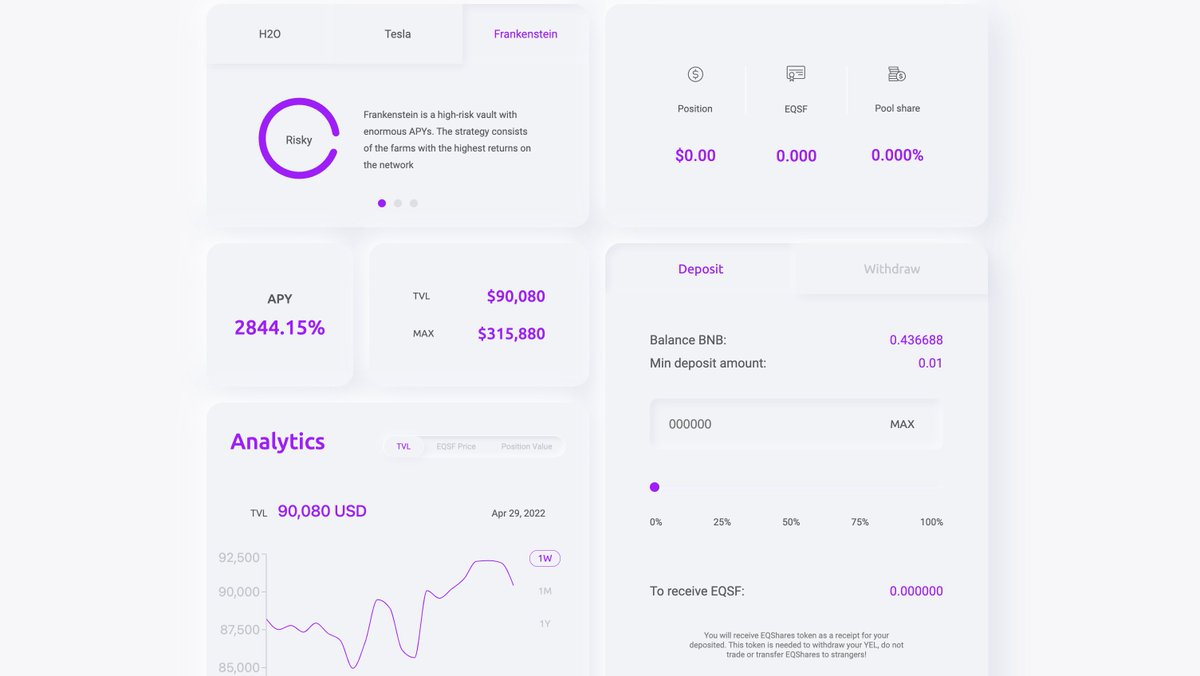 yel_finance's tweet photo. New UI is now live for everyone!🔥👀

✅ Updated Equilibrium with stats
✅ Light and Dark versions 
✅ Simple navigation
✅ Rebuilt wallet connection 
✅ Optimized speed and loading 
✅ Just awesome 😜

$dYEL soon👀🤑🪄 https://t.co/ansJWAYeXr