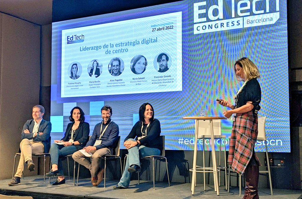 ESCmariafortuny's tweet photo. Aquesta setmana la nostra directora, @nsabate4 ha participat a l'#edtechcongressbcn al panell "Lideratge de l'estratègia digital de centre"
Ens agrada compartir la tasca que fem tots a @ESCmariafortuny #Reus
@JoanCuevas @Airunvc @AnnaLleonart @Sabrina57177446 @reus_cat @daresa72 https://t.co/NBdMgmqdXn