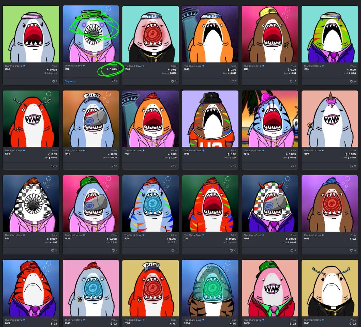 TheTraders_Shop's tweet photo. The #CoveChum round2 @RealSharkCove 

I can do this all day long... 
We got some rare eyes way floored here! 
Well Below solid floor of .1... 
LFG! #NFTcommunity.. this is an #Alpha Snipes Alert. 

#WeAteTheFloor @RealJayWilliams ate the floor! #CoveLife #OneCove https://t.co/FjCn6gNyYU