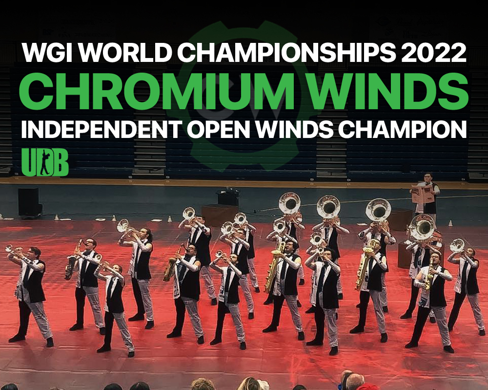 Congratulations to <a href="/ChromiumWinds/">Chromium Winds</a> for capturing the 2022 <a href="/WGItweets/">WGI Sport of the Arts</a> Independent Open Winds Championship! We're honored to have you as part of the UDB Family! #udbfamily #cleandrill #wgi2022