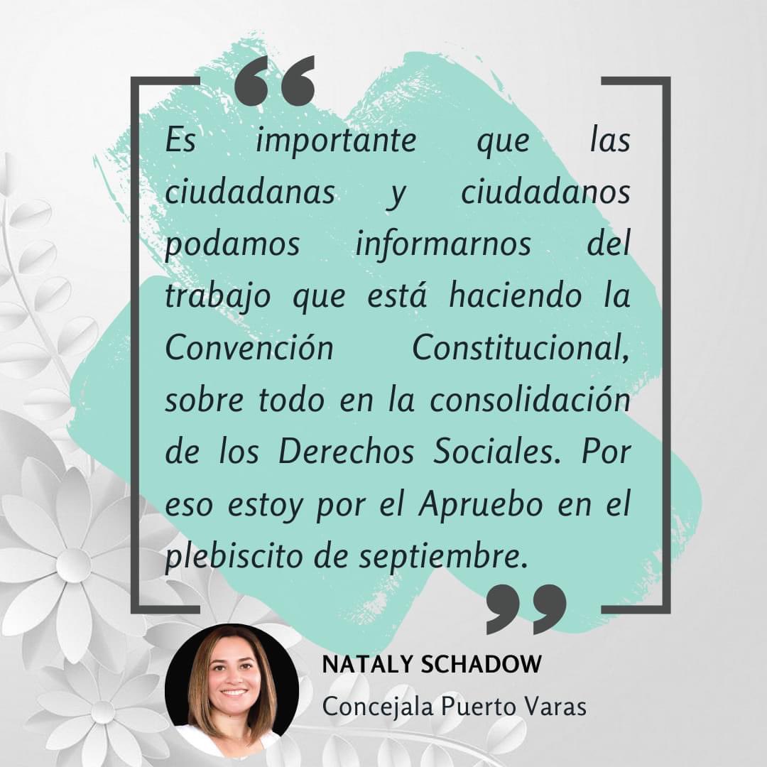 El 4 de septiembre se deben consolidar derechos sociales que hoy no están resguardados ampliamente en la actual Constitución. Por eso yo Aprobaré el proyecto constitucional que se ha ido consolidando a través del trabajo de la Convención.
#EnSeptiembre #YoApruebo