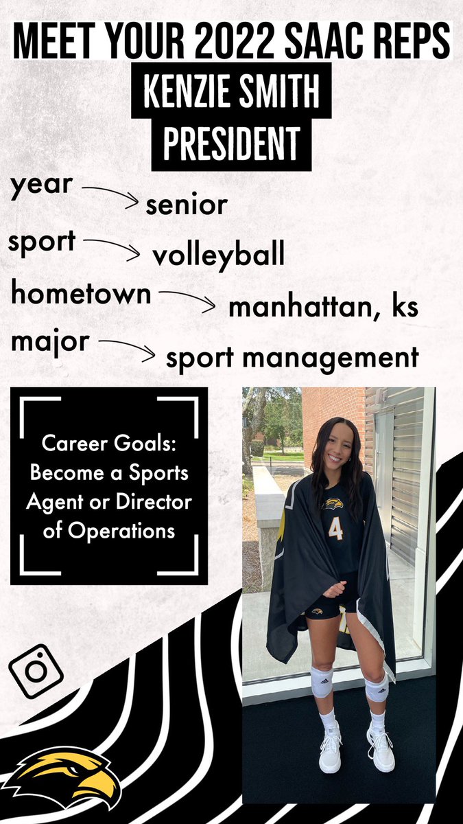 And last but not least, our fantastic SAAC president and volleyball stud, Kenzie Smith!